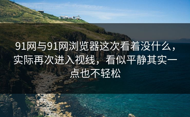 91网与91网浏览器这次看着没什么，实际再次进入视线，看似平静其实一点也不轻松