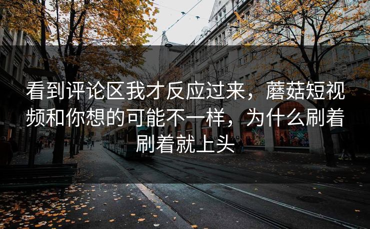 看到评论区我才反应过来，蘑菇短视频和你想的可能不一样，为什么刷着刷着就上头